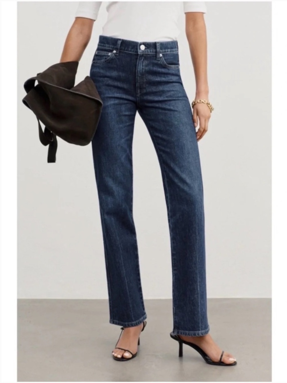 AYR The Legend Jeans Straight Leg in Skyscraper Dark Wash Indigo